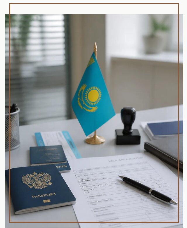 Оформление визы в Казахстан для поездки и работы в Кимовске