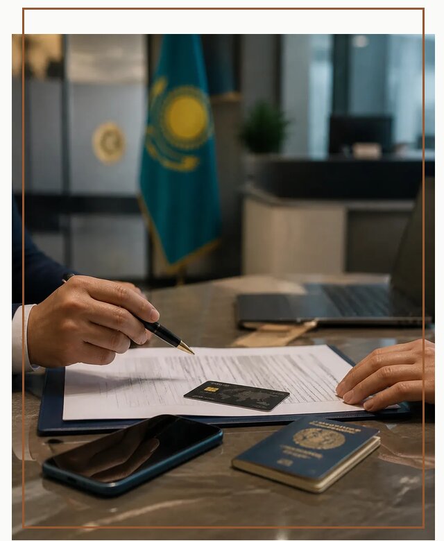 Открытие счета и банковской карты в Казахстане в Кимовске